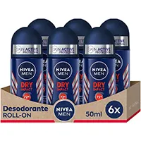 6 desodorantes antibacterianos Nivea Dry Impact roll-on - 6 x 50ml