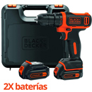 Taladro atornillador inalámbrico Black + Decker BDCDD12kb-QW 