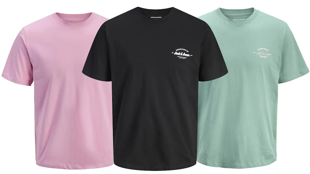 Pack 3 camisetas Jack &amp; Jones hombre