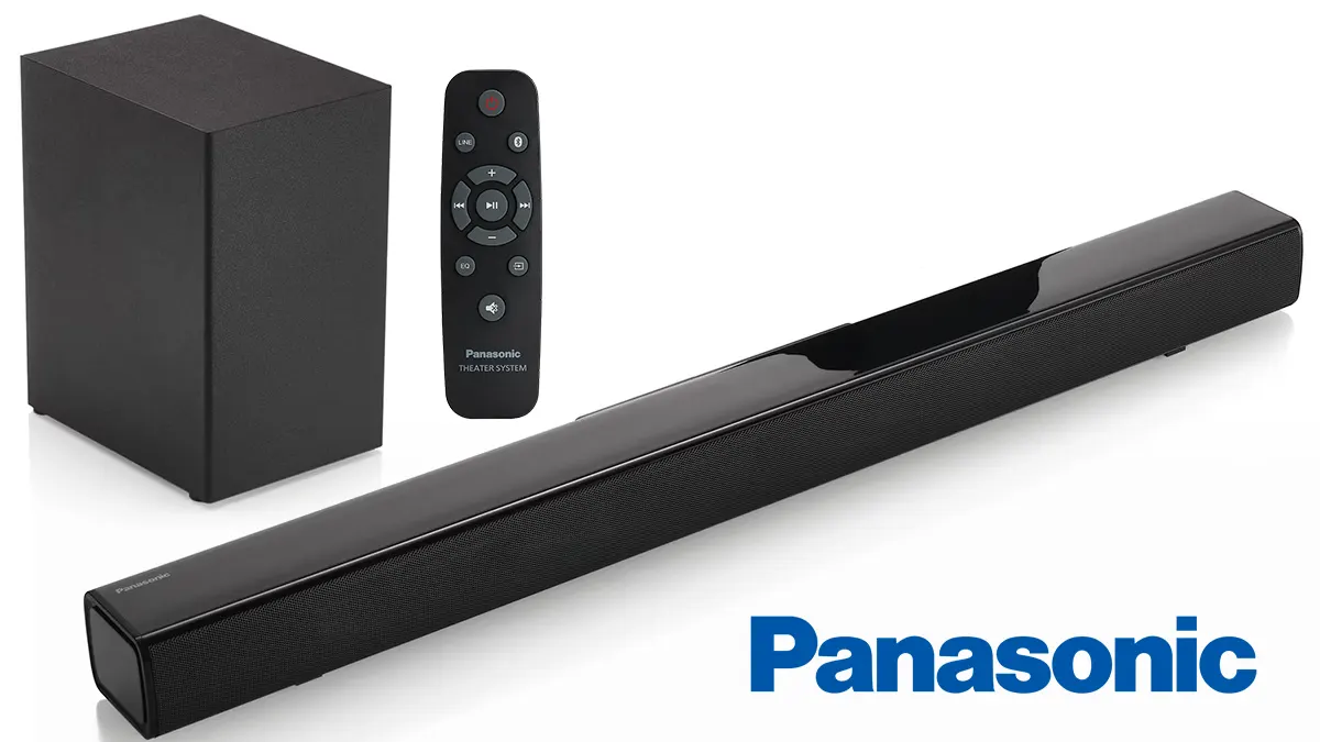 Barra de sonido Panasonic 100W RMS con subwoofer y bluetooth