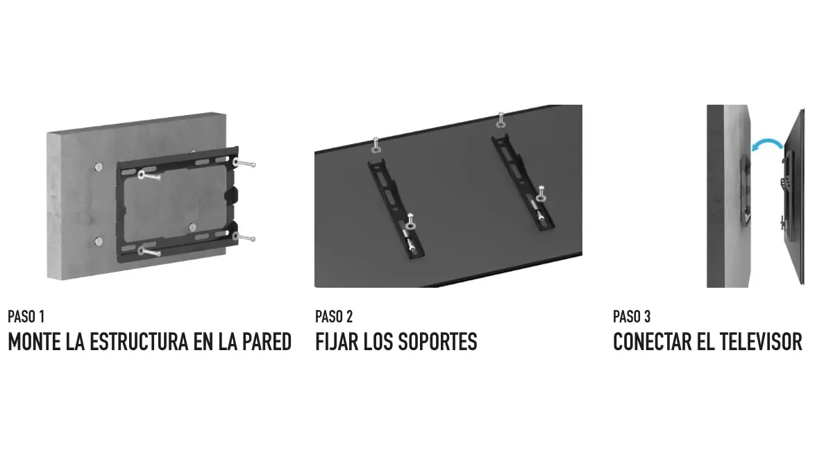 Soporte de pared para TV de hasta 42" 35kg