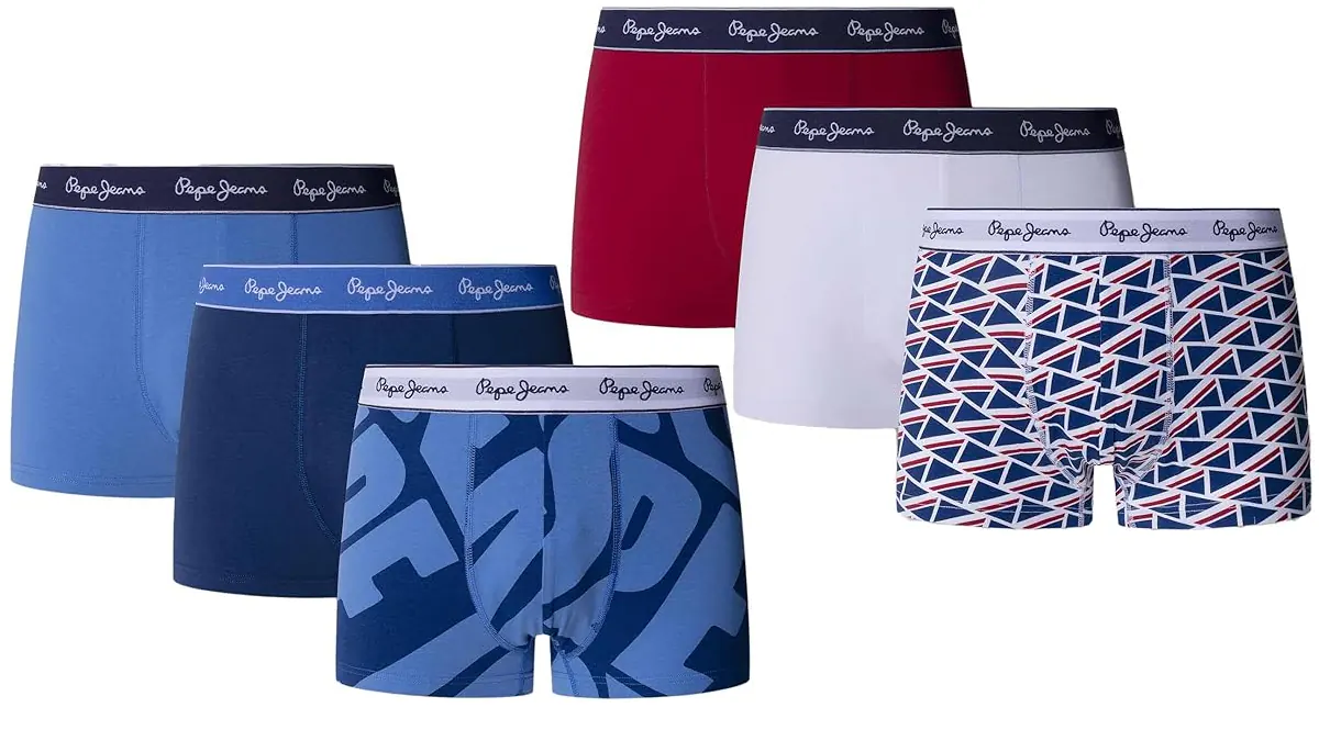 3 boxers Pepe Jeans  95% algodón - tallas S a XL