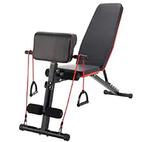 Banco de musculación plegable e inclinable - para abdominales, pesas