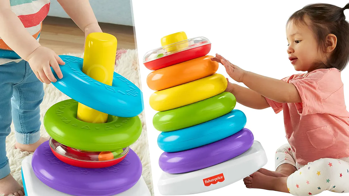 Pirámide balanceante gigante de Fisher Price ¡40.6cm de alta!