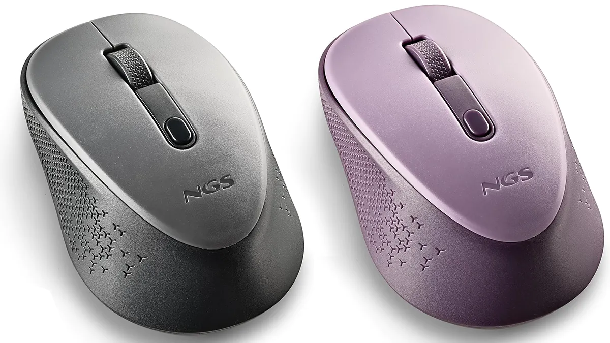 Ratón inalámbrico NGS con pilas incluidas - 2 colores