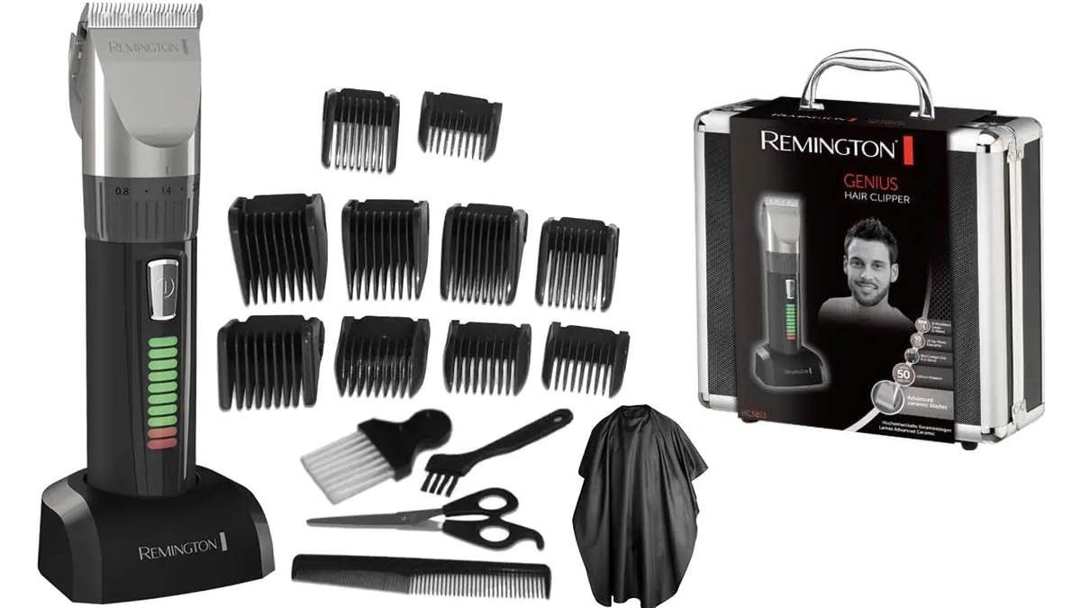 Maletín de peluquería Remington HC5811 Inalámbrico + tijeras, peine etc.