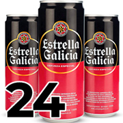 24 latas de cerveza estrella galicia especial