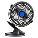 Ventilador recargable con pinza