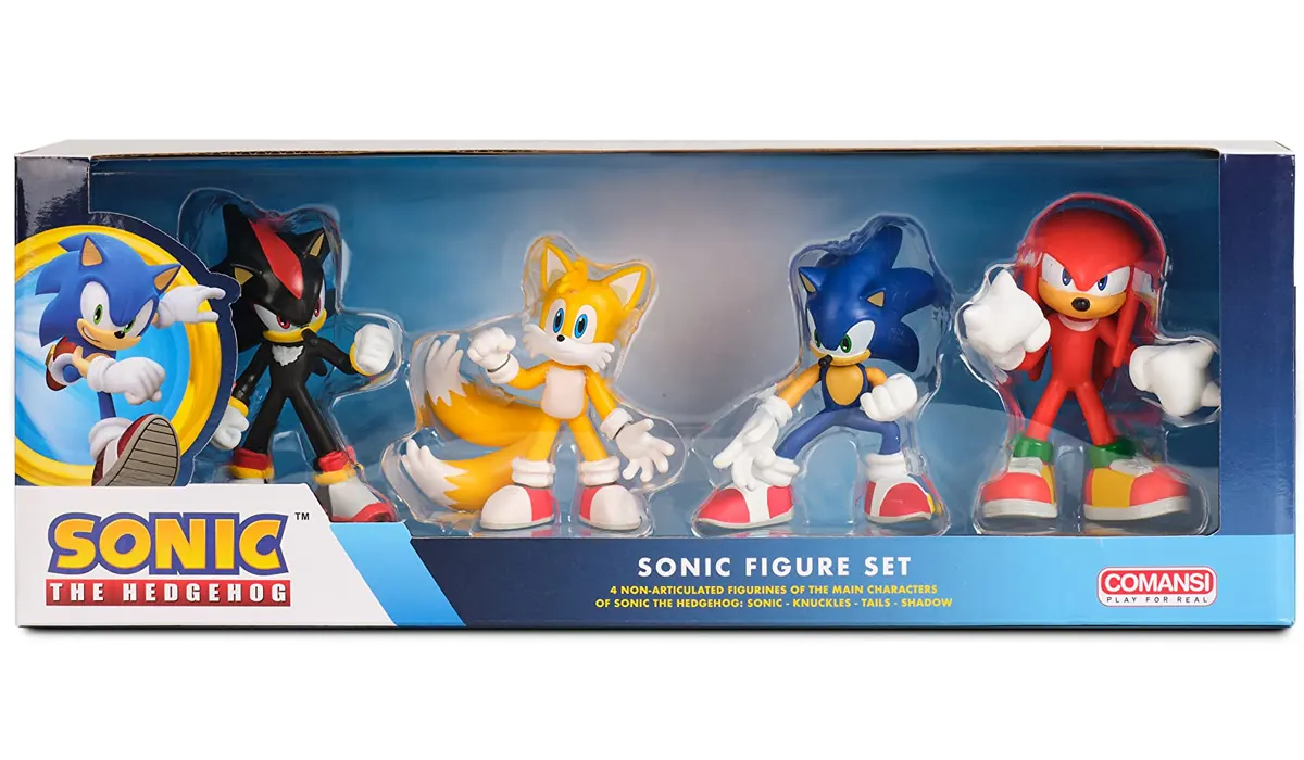 Set Colección Sonic 4 Figuras - 9 cm