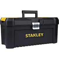 Caja de herramientas Stanley con cierre metálico - 40.6cm x 20.5cm x 19.5cm 