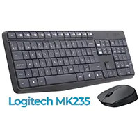 Teclado + ratón inalámbricos Logitech MK235 resistente a salpicaduras 