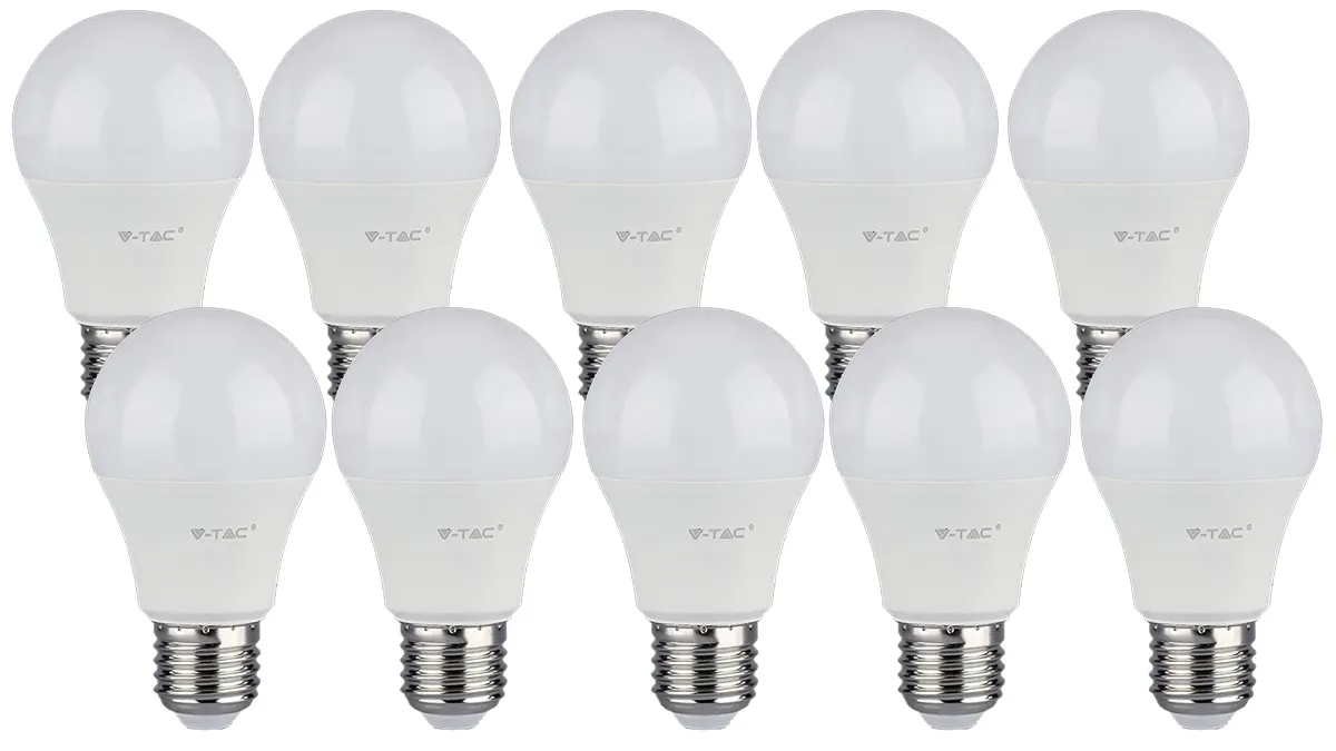 10 Bombillas LED 8.5W 806LM - blanco cálido  - rosca E27