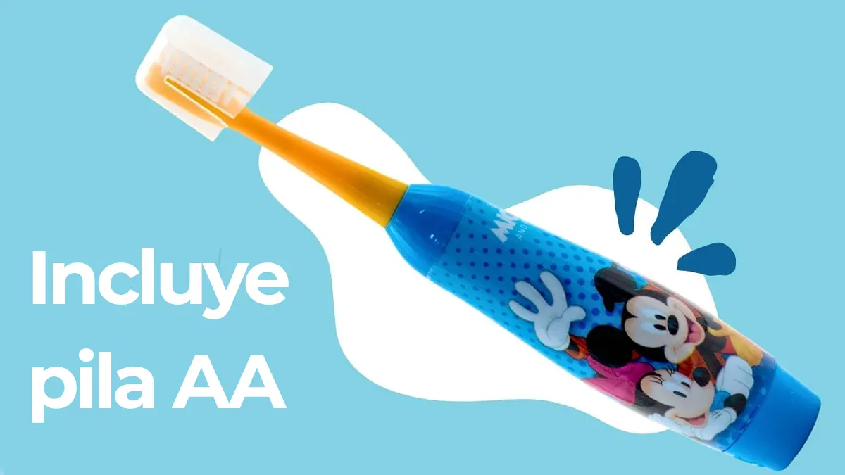 Cepillo eléctrico Mr. White Mickey Mouse - con pila