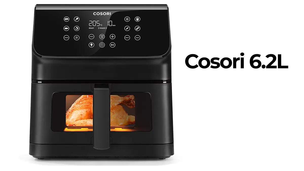 Freidora de aire 6.2L Cosori P II Plus con ventana