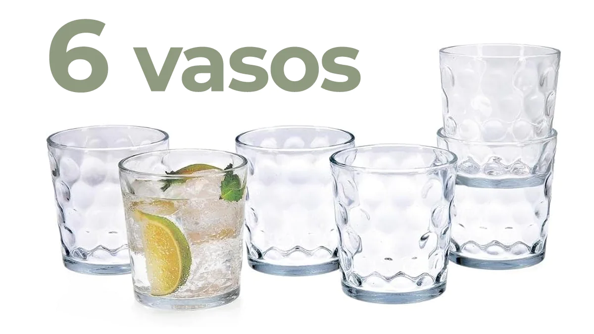 6 vasos de cristal 26cl Luminarc Quid Kata