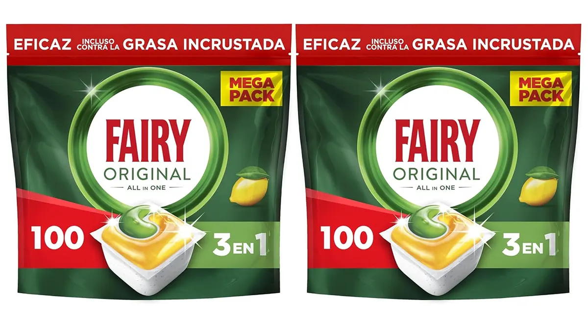 Pack 200 cápsulas Fairy lavavajillas abrillantador