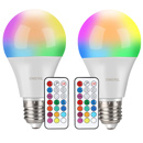 bombillas led multicolor rgb mando a distancia temporizador