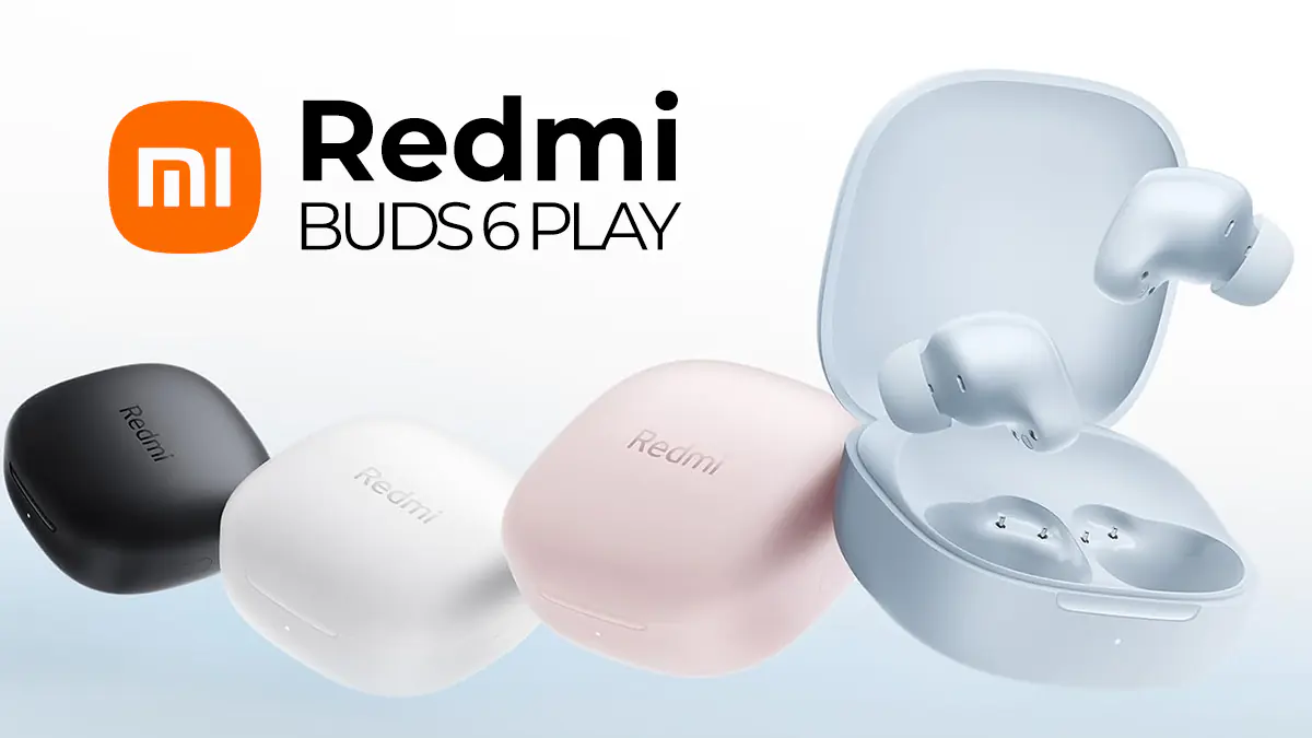 Xiaomi Redmi Buds 6 Play Bluetooth - 36h batería - 2 colores