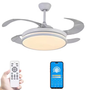 lampara ventilador con mando