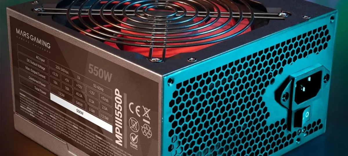 Fuente de alimentación Mars Gaming 550W ~ 85% eficiencia