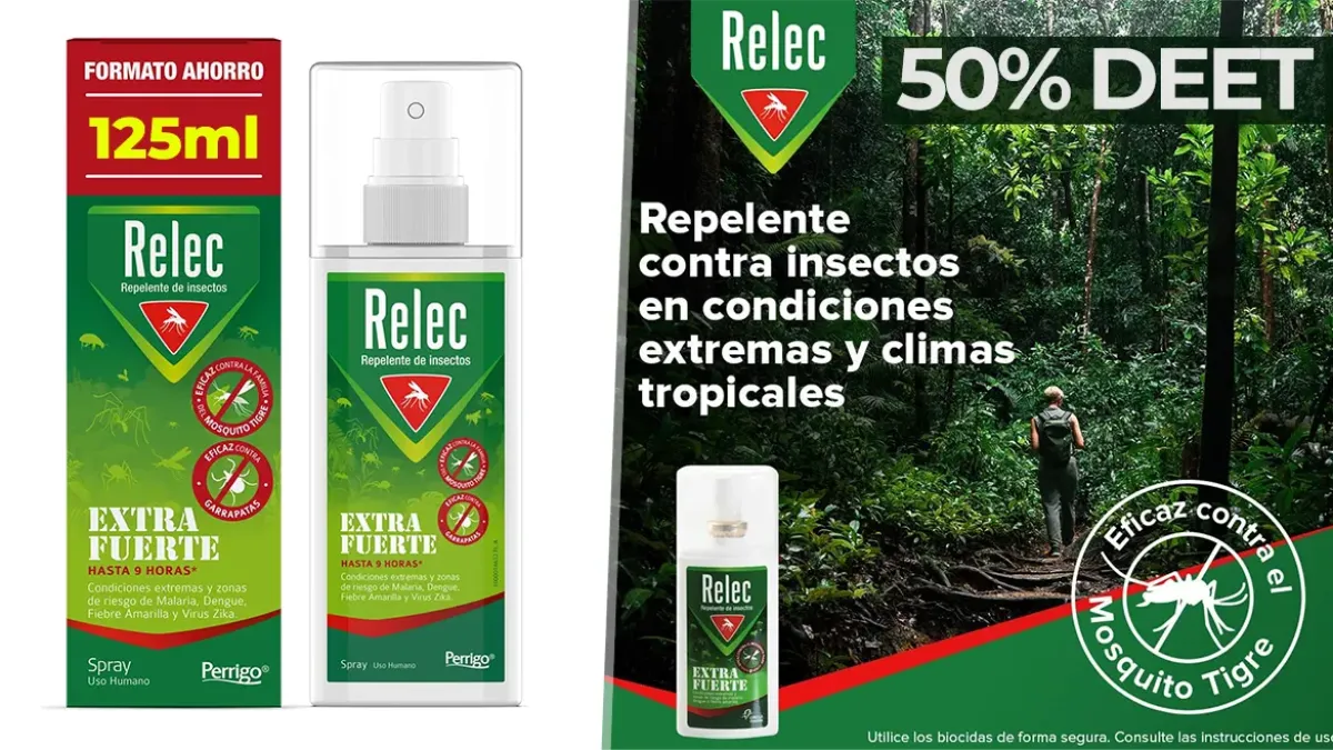 125ml Repelente de mosquitos Relec Extra Fuerte - 9h protección