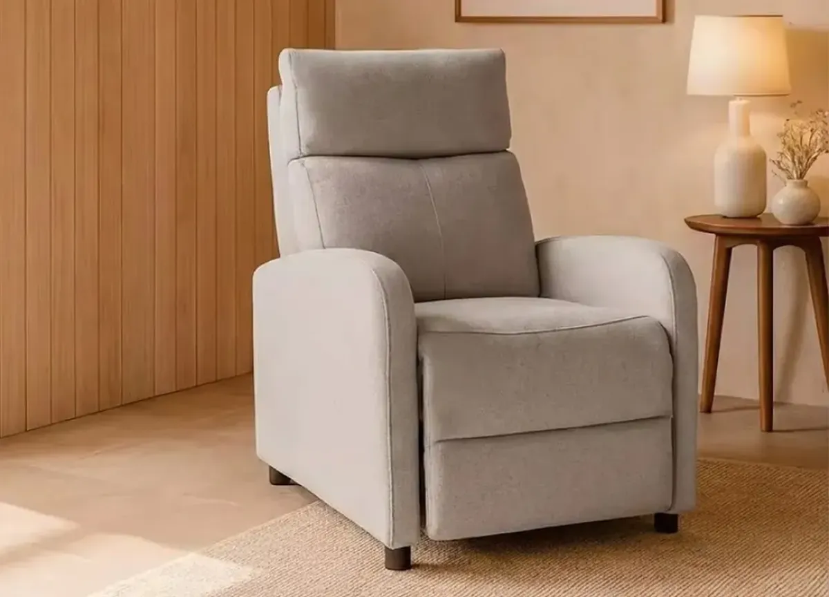 Sillón reclinable con reposapies autodesplegable - tapizado transpirable