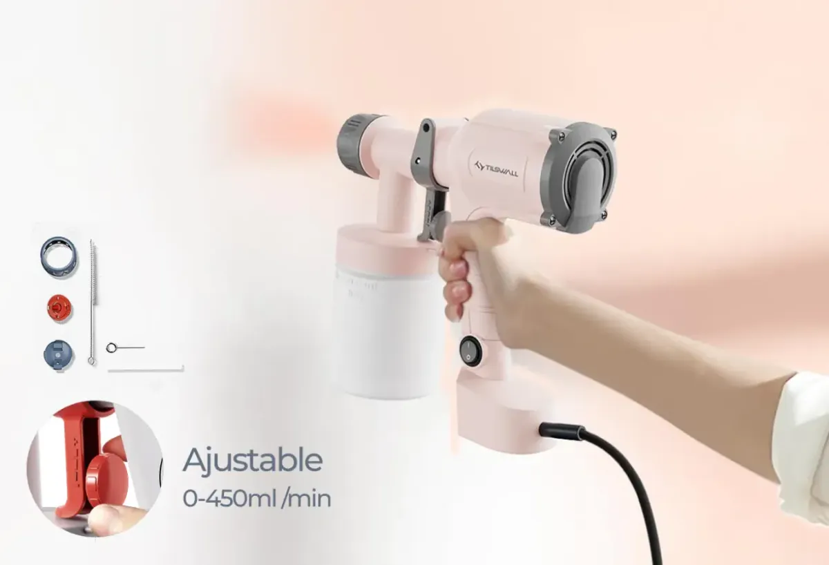 Pistola de pintura eléctrica Tilswall: cómo hacer que pinte bien