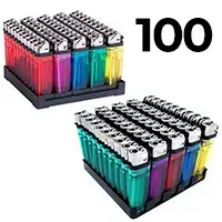 100 encendedores con llama ajustable