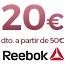 20€ descuento en Reebok - pedidos superiores a 50€
