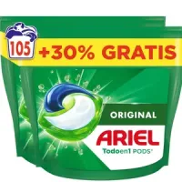 Pack 105 dosis Ariel Pods para lavadora