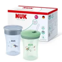 Vasos antiderrames y con pajita Nuk para dejar el biberón