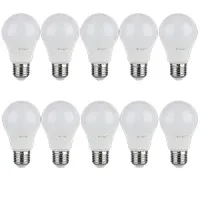 10 Bombillas LED 8.5W 806LM - blanco cálido  - rosca E27