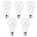 Pack 5 bombillas LED E27 - 10W - luz cálida