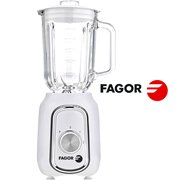 Batidora de vaso Fagor - jarra de vidrio 1.5L - 4 cuchillas - 500W