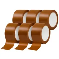 6 Cintas de embalar transparente de 36 metros x 4.8cm