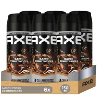 6 desodorantes Axe Dark Temptation 150ml