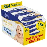 864 toallitas para bebé Dodot Aqua Pure - 99% agua