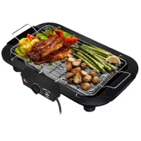Barbacoa eléctrica 1800W con regulador de temperatura