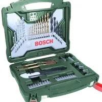 Maletín Bosch X-Line Titanio con brocas, puntas, vasos, metro, cúter - 50 accesorios