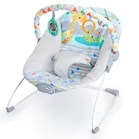 Hamaca Bright Starts Safari Fun con vibración y espejo colgante