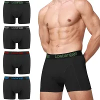 Pack 4 bóxers Lowbangge de algodón para hombre