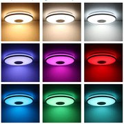 Plafón 36W con altavoz bluetooth + color y brillo ajustable mediante App móvil
