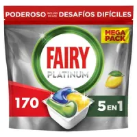 170 cápsulas Fairy Platinum lavavajillas con abrillantador