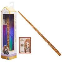 Varita Harry Potter Hermione Deluxe de 30 cm con tarjeta de hechizo