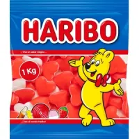 1kg de gominolas Haribo corazones