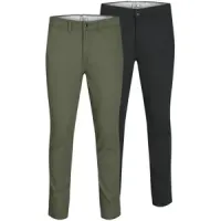 Pack 2 pantalones chinos Jack &amp; Jones para hombre