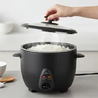 Arrocera eléctrica Jata 1L con tapa de cristal
