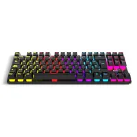 Teclado mecánico retroiluminado - interruptores rojos