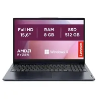 Lenovo 15.6" FHD - Ryzen 7 5700U (similar a i7-1365U)  - 8GB RAM