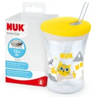 NUK Action Cup - Taza con pajita - 230ml